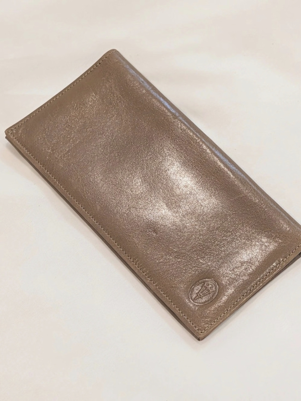 2 Vintage Bond Street Leather Checkbook Wallets Red And Tan